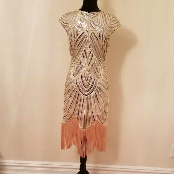 Custom Made Dresses & Skirts - Custom made Sequin Dress with Fringe NEW